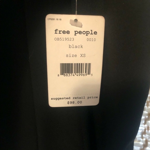 NWT Free People Baby Love Mini Dress Black - Picture 5 of 7